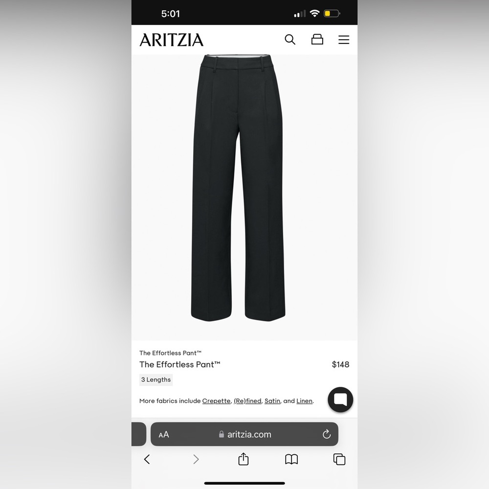 Aritzia Effortless Pant 8 Women’s